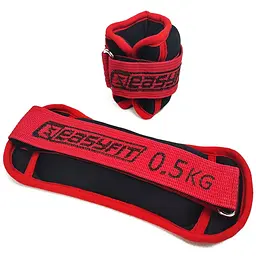Обтяжувачі для ніг та рук з металом EasyFit MYAKI по 0,5 кг (пара) (EF-AWTN-050)