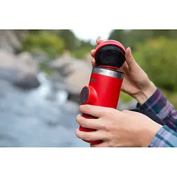 Еспресо-кавоварка Wacaco Nanopresso 18 барів 80 мл з чохлом Червоний - мініатюра 7