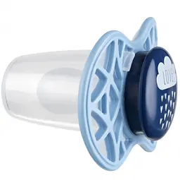Силіконова симетрична пустушка Nuvita Air55 Cool Love, 6-12 міс., темно-синій (NV7085CB) - мініатюра 2