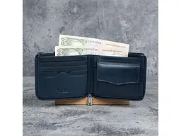 Чоловічий портмоне Натуральна шкіра Italico 3645 blu Синє 12x9.5 см TONY PEROTTI acs0032358 - мініатюра 2