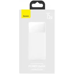 Портативний акумулятор Baseus Bipow Digital Display 20000mAh 15W (PPDML-J02) батарея біла - мініатюра 2