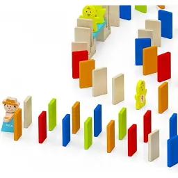 Дерев'яний ігровий набір Viga Toys Доміно 116 елементів (51620) - мініатюра 2