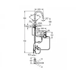 Змішувач для кучні Grohe Minta 31358002, Хром - мініатюра 2