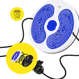 Диск здоров'я для талії Cornix Twisting Waist Disc з еспандерами White/Blue XR-0448 - мініатюра 4