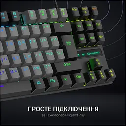 Клавіатура GamePro MK100B Blue Switch LED USB Black [MK100B] [111027] - мініатюра 7