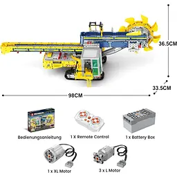 Конструктор Reobrix Mechanical Роторний екскаватор з пультом (22017) [161081] - мініатюра 2