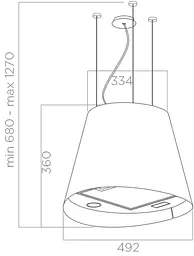 Витяжка Elica JUNO WH/F/50 - мініатюра 5