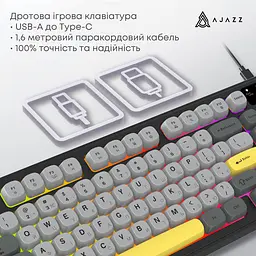 Клавіатура Ajazz AF98 Black USB-C (AF98-BGY) - мініатюра 10