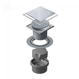 Душовий трап Pestan Confluo Plate Vertical 2в1 10х10 см 30412 - мініатюра 2