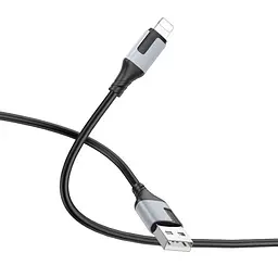 Кабель BOROFONE BX101 Creator for Lightning 2,4A/1m чорний - мініатюра 3