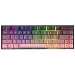 Механічна дротова клавіатура AJAZZ AK680 / Hot-Swap / Brown Switch / Pink