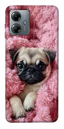 TPU чохол Demsky Мопс у ніжностях для Motorola Moto G14