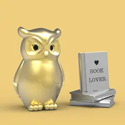 Брелок Metalmorphose Owl & Book (8000020592955) - мініатюра 4