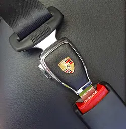 Заглушка перехідник ременя безпеки з логотипом Porsche 1 шт - мініатюра 6