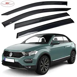 Дефлектори вікон вітровики HIC для Volkswagen T-Roc 2017- Оригінал (VW69)