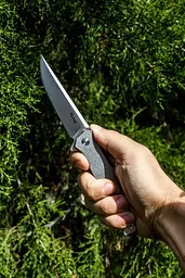 Ніж складаний туристичний Ruike P108-SF, (8.8 см) 14C28N/3cr14n сірий - мініатюра 10
