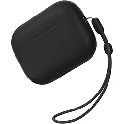 Силіконовий футляр BlueO Liquid silicone для навушників Airpods Pro 3 Black