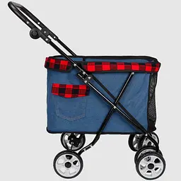 Коляска для маленьких кішок та собак Bestopet Люпосанчик BS-RL-09 Dark Blue - мініатюра 1