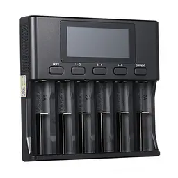Зарядний пристрій LiitoKala Lii-S6, 6x(Lion/LiFePO4/NiMH/NiCd), Auto Polarity, Display+CAR charger - мініатюра 2