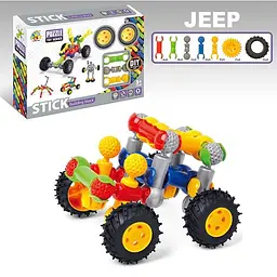 Конструктор шарнірний DIY Toys 25 елементів гумові шини SY8807 - мініатюра 2