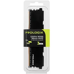 Модуль пам'яті для комп'ютера DDR4 16GB 3600 MHz Black Prologix (PRO16GB3600B4) - мініатюра 4