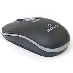 Мишка REAL-EL RM-303 Wireless Black/Grey (EL123200021) - мініатюра 3