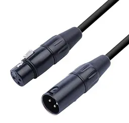 Мікрофонний кабель балансний XLR Male — XLR Female ABCCABLS MA009-L1 1 м