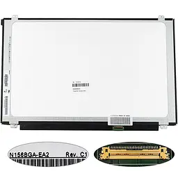 Матриця 15.6 N156BGE-EA2 (1366*768 30pin(eDP) LED SLIM(вертикальні вушки) матова роз'єм праворуч знизу) для ноутбука (renew)