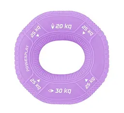 Еспандер кистьовий силіконовий PowerPlay PP-4331 Hand Grip Medium 20-25-30 кг Фіолетовий (PP_4331_Purple_(20-25-30)) - мініатюра 1