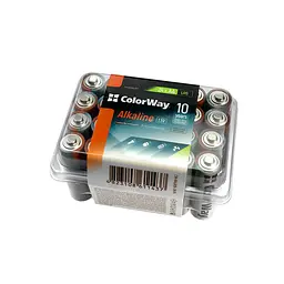 Батарейка AA (LR6), щелочная, ColorWay Alkaline Power, 24 шт, 1.5V, Plastic box (CW-BALR06-24PB)