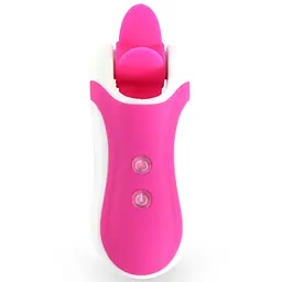 Стимулятор з імітацією оральних пестощів FeelzToys - Clitella Oral Clitoral Stimulator Pink - мініатюра 3