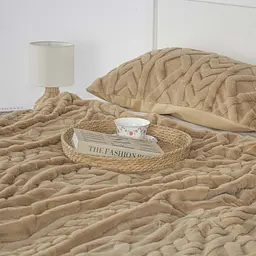 Покривало ТЕП Soft Angora з наволочками бежеве 240 x 260 см (4-04885_34648) - мініатюра 2
