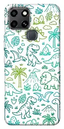 TPU чохол Demsky Dino pattern для Infinix Smart 6