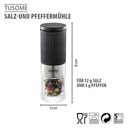 Набір млинків для солі та перцю GEFU TUSOME, 2 предмети (34621) - мініатюра 4