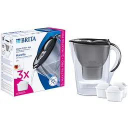 Фільтр-глечик Brita Marella Mxpro та 3 картриджа графіт (1052796)