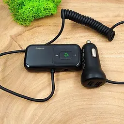 Автомобільний ФМ блютуз модулятор Baseus S-16 USB для автомагнітоли в машину - мініатюра 7