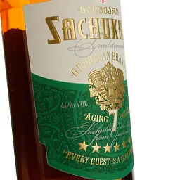 Уцінка. Бренді Sachukari 7 yo в подарунковому пакуванні 40% 0.5 л  - мініатюра 5