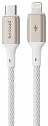 Кабель Proove Dense Metal Type-C to Lightning 27W (1m) white (CCDM27002102)