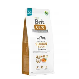 Сухий корм Brit Care Dog Grain-free Senior & Light для старіючих собак, беззерновий з лососем 12 кг (арт.172207/558926)