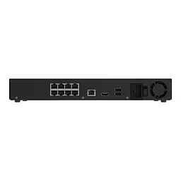 IP-відеореєстратор 8-канальний 12Mp Ajax NVR H2D8PAC (8-ch) Black з 8 портами PoE (26-00726) - мініатюра 4