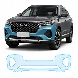 Антигравійна захисна бронеплівка за лекалами для Chery Tiggo 7 Pro I 2020-2022 - передній бампер