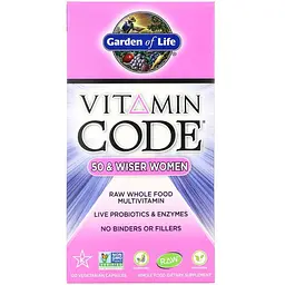 Мультивітаміни 50+ для жінок Garden of Life Vitamin Code 120 капсул (GOL11367) - мініатюра 2