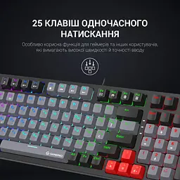 Клавіатура GamePro MK120B Red Switches Black [MK120R] [111033] - мініатюра 4