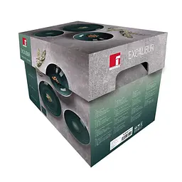 Столовий сервіз Bergner Excalibur green 12 предметів (BG-10243-GR) - мініатюра 6