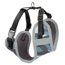 Шлей для собак та котів Ferplast Nikita P Fashion XS камуфляж сірий A: 19-26 см B: 28-40 см 1 см 75468910