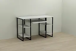 Комп'ютерний стіл Ferrum-decor Тім 75x120x70 чорний ДСП Білий 16мм (FRD-103970) - мініатюра 4