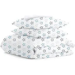 Комплект постільної білизни Cosas Clear stars Полуторний блакитний (StarsClearGreyBlue_El-White_160)