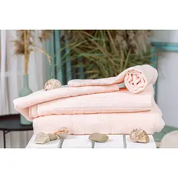 Набір банних рушників №5080 Elite SoftNess Peach, 4 шт. (2200003183504) - мініатюра 2