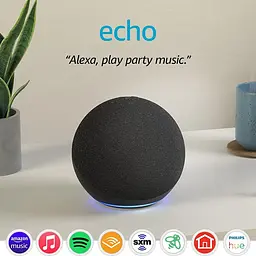 Портативна акустика Amazon Echo Dot 4th Gen Charcoal смарт - мініатюра 2