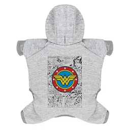 Комбінезон для собак WAUDOG Clothes з малюнком «Чудо-жінка» комікс софтшелл L55 B 69-76 см С 46-52 - мініатюра 2